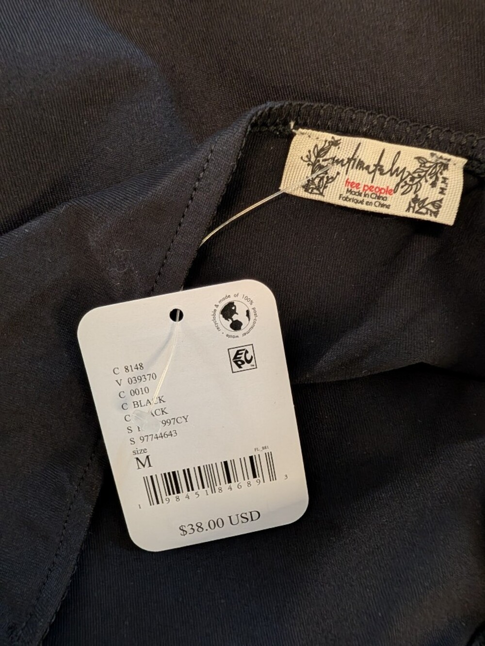 NWT Free People Still Here Halter Cami - Black - Picture 5 of 5